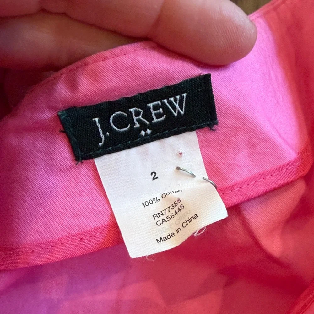 J. Crew Pink Cap Sleeve Short Sleeve Dress Size 2 C12-012